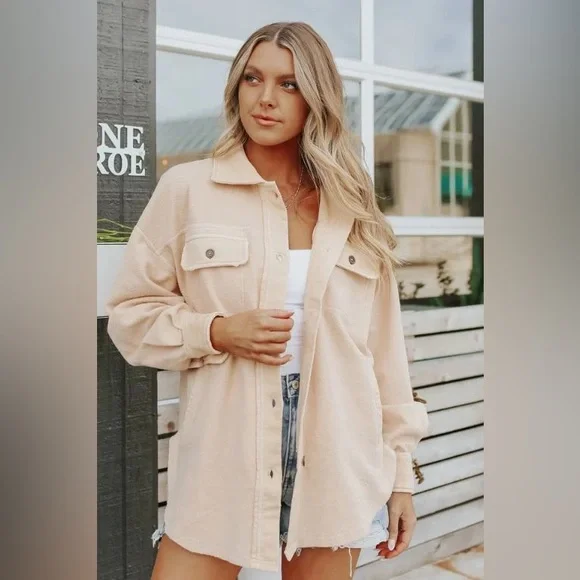 Free People Ruby Jacket Shacket Movement Beach One Pilcro XL NWT Pilcro Hailee - Picture 5 of 7